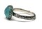 10mm Rose Cut Aqua Chalcedony 925 Antique Sterling Silver Ring by Salish Sea Inspirations product 3